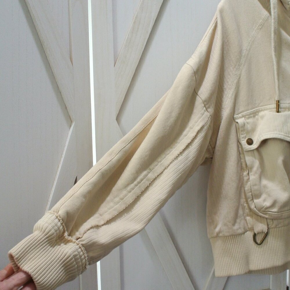 Free People Slouchy Hooded Bomber Jacket - Picture 7 of 9